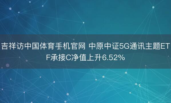 吉祥访中国体育手机官网 中原中证5G通讯主题ETF承接C净值上升6.52%